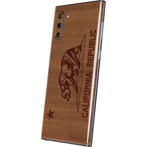 California Wood Flag Galaxy Note 10 Skin